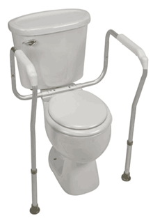 Photo of a toilet seat riser