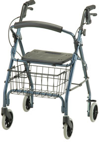 Photo of a four wheeled walker